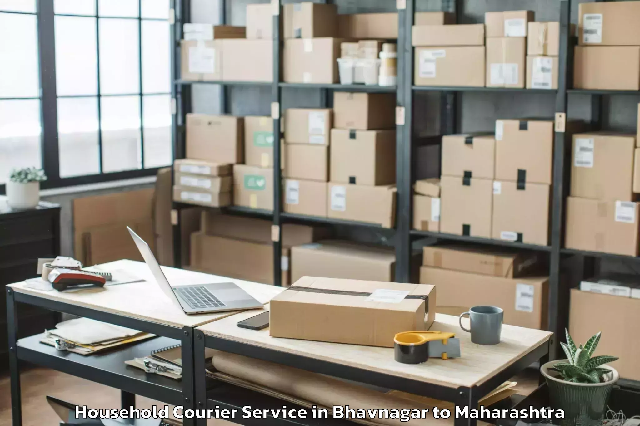 Professional Bhavnagar to Mhasala Household Courier